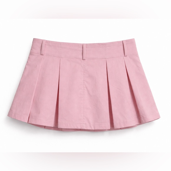 Forever 21 Light Pink Mini Skirt with White Bows Size S - Picture 4 of 5